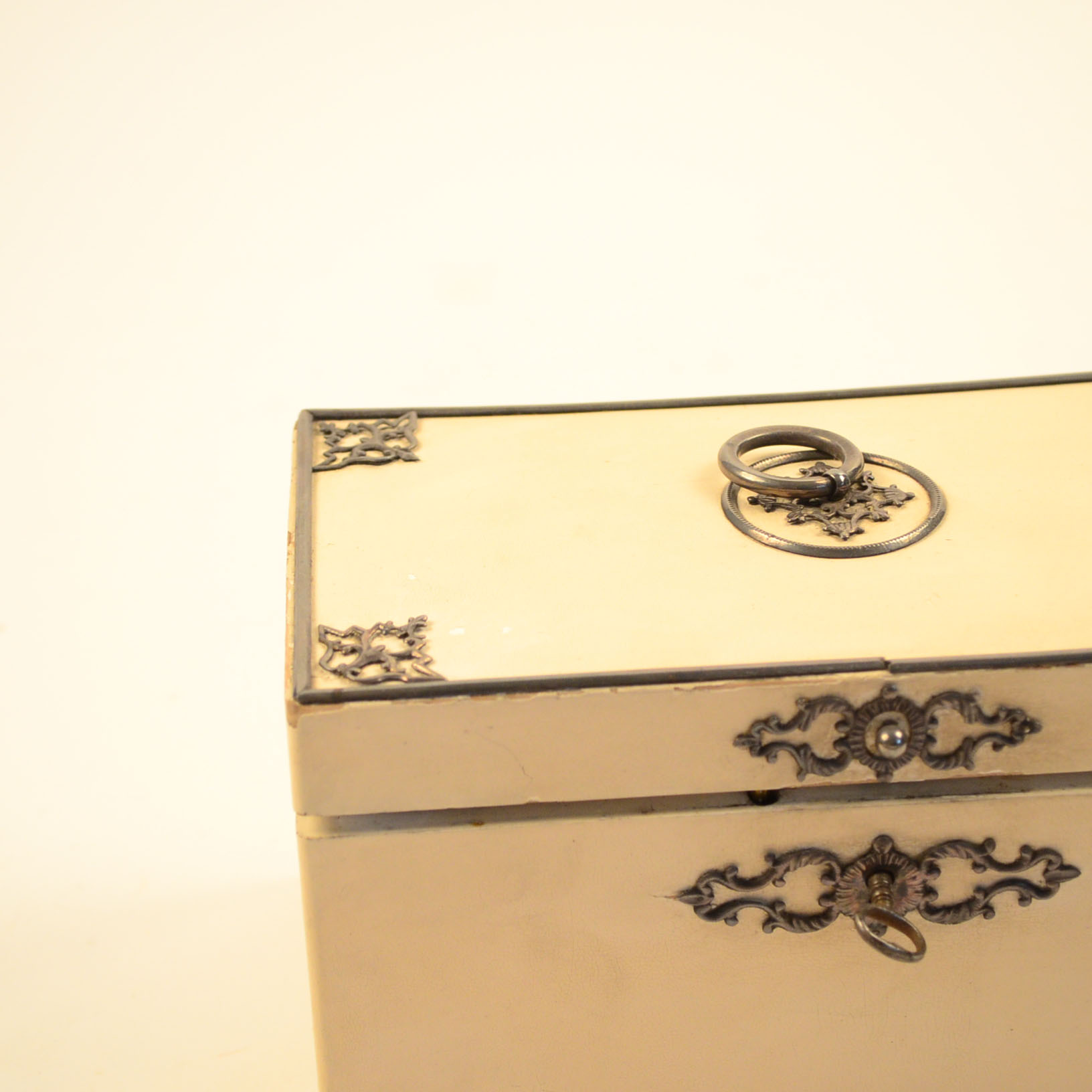 Cream And Black Storage Box