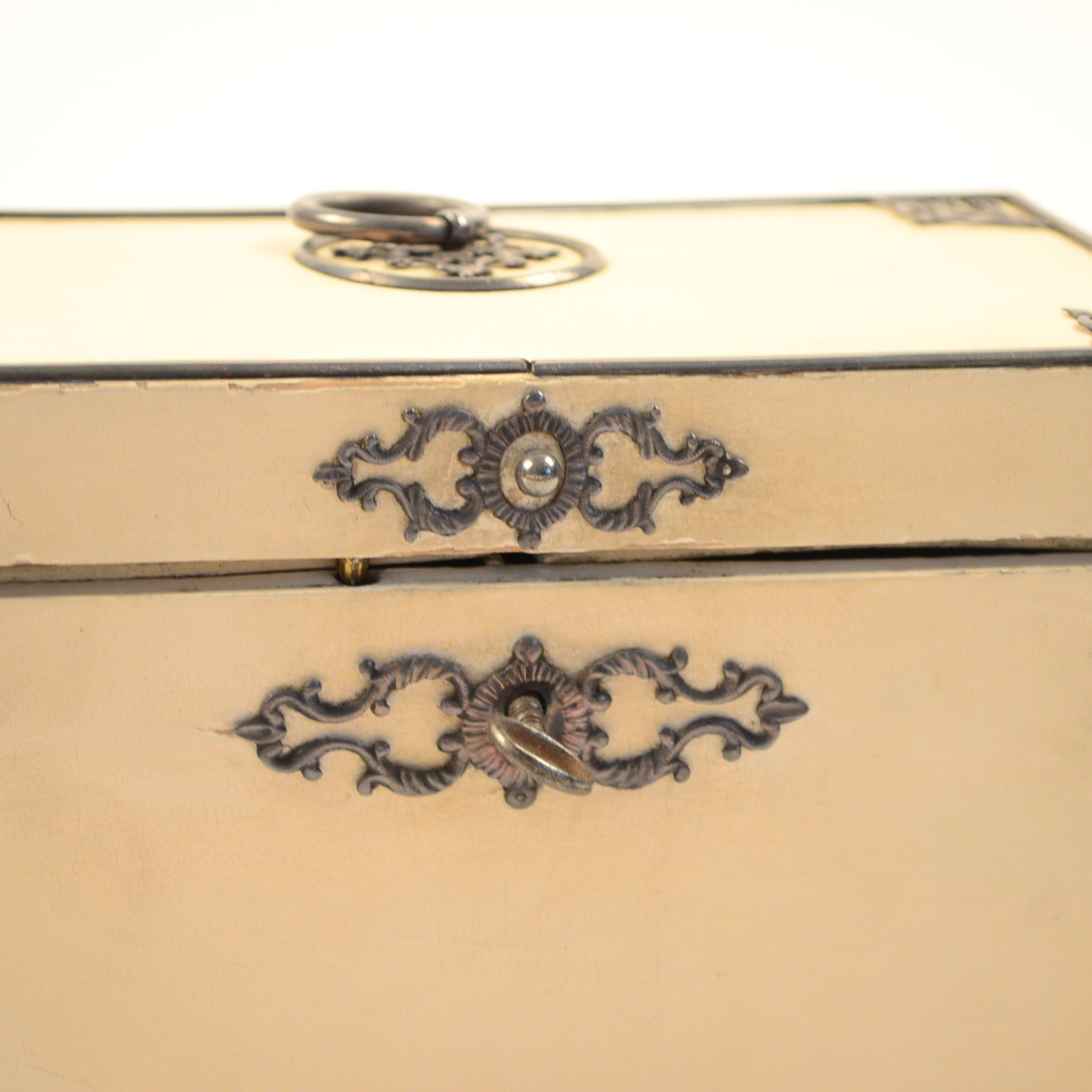 Cream And Black Storage Box