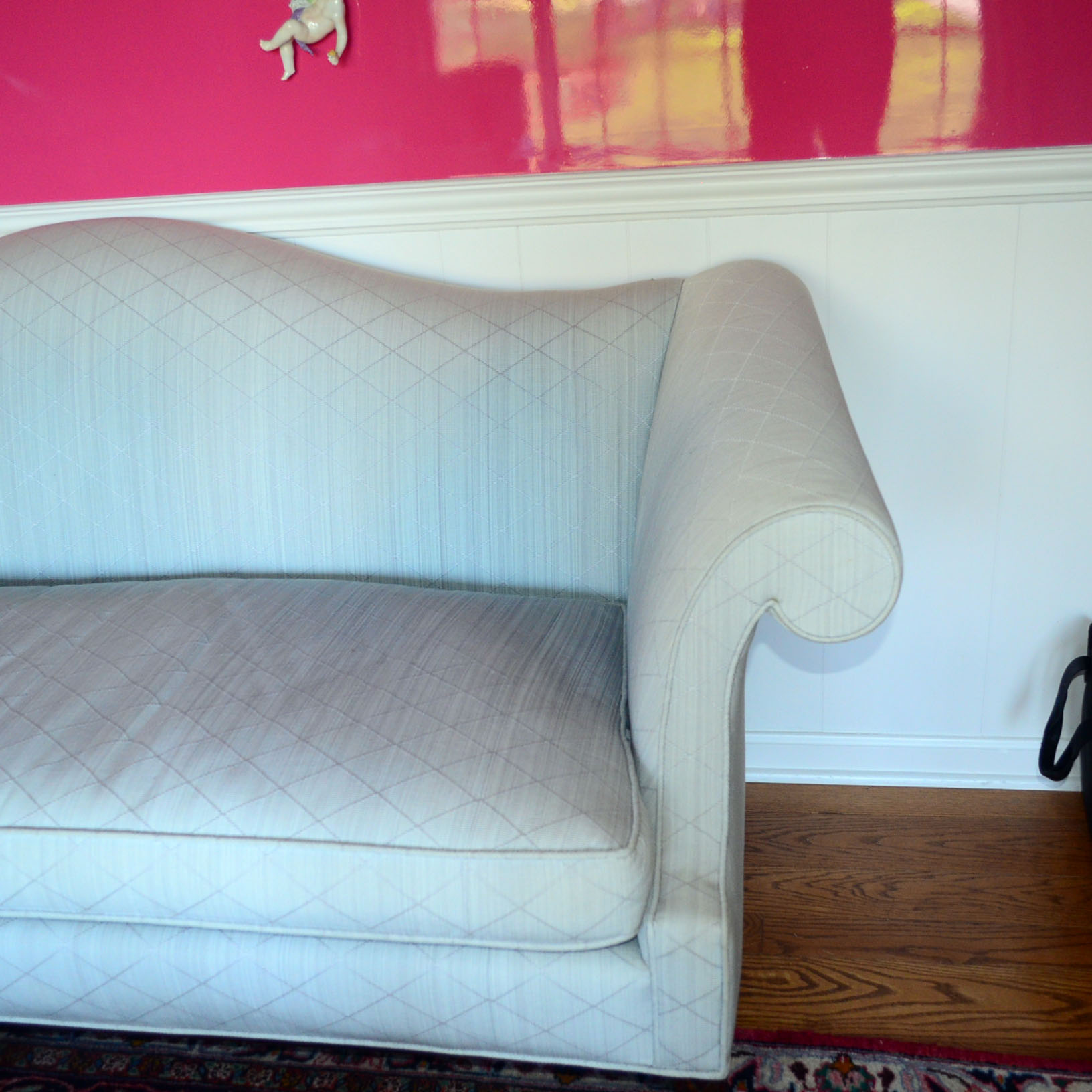 Aqua Cushion Sofa With 9 Pillows