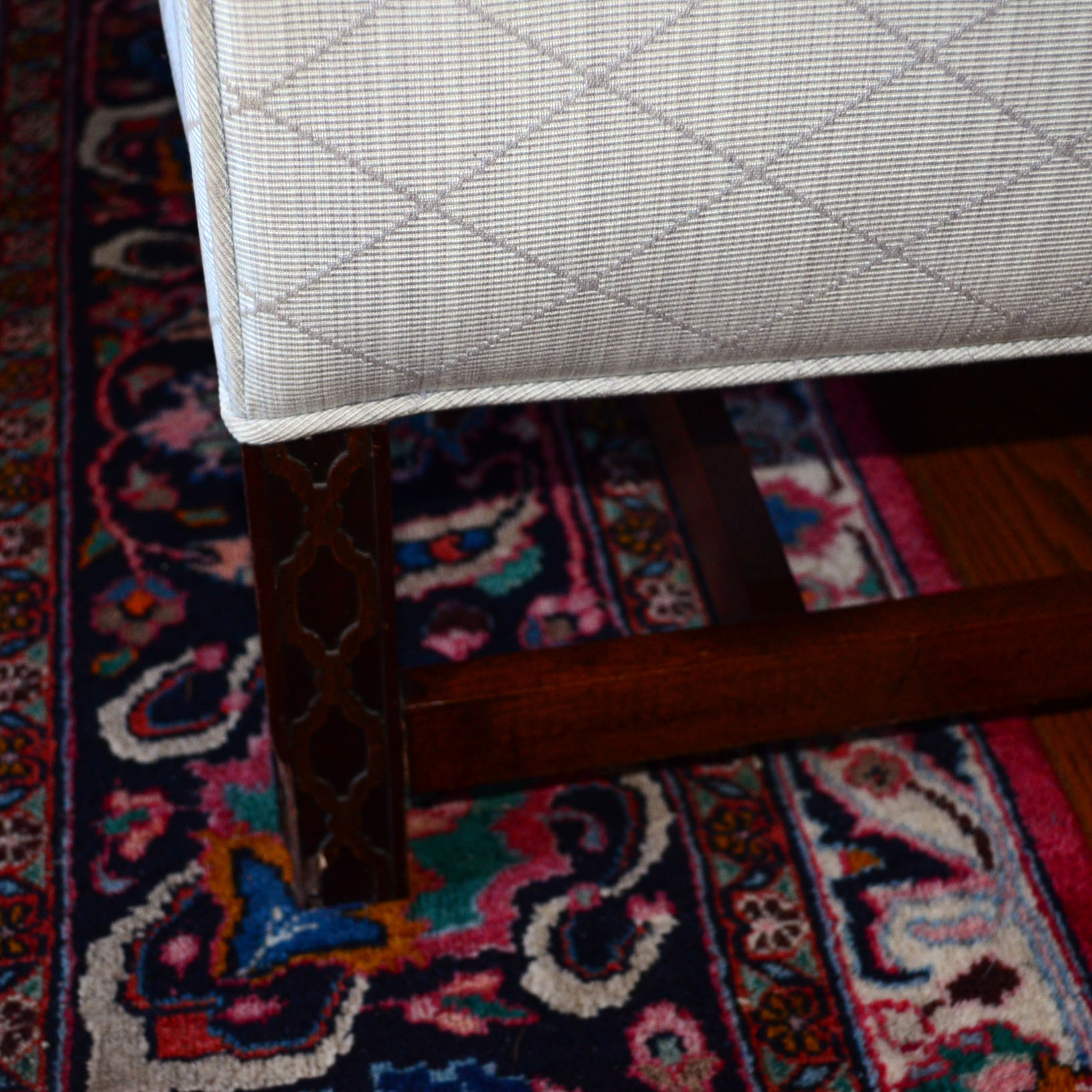 Aqua Cushion Sofa With 9 Pillows