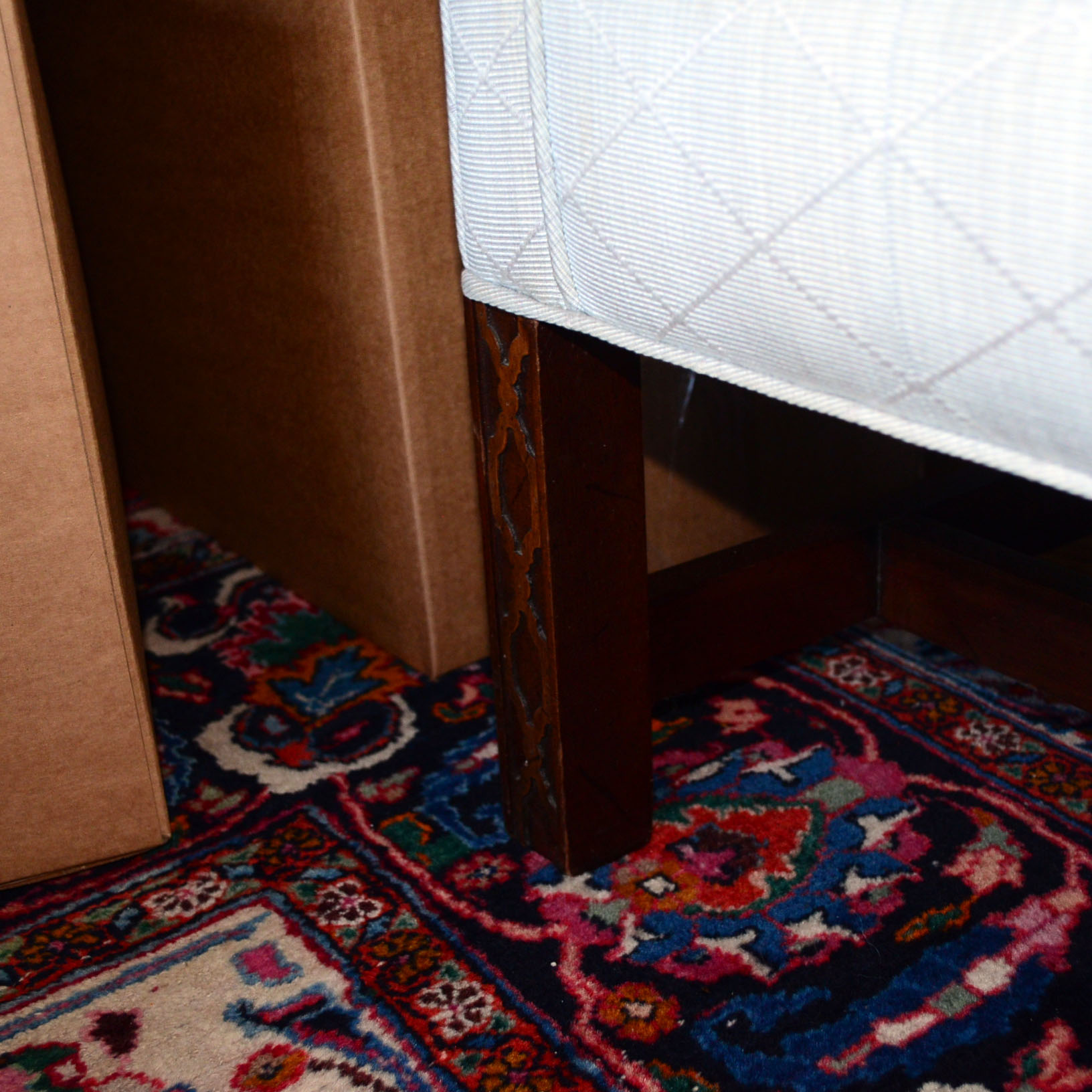 Aqua Cushion Sofa With 9 Pillows