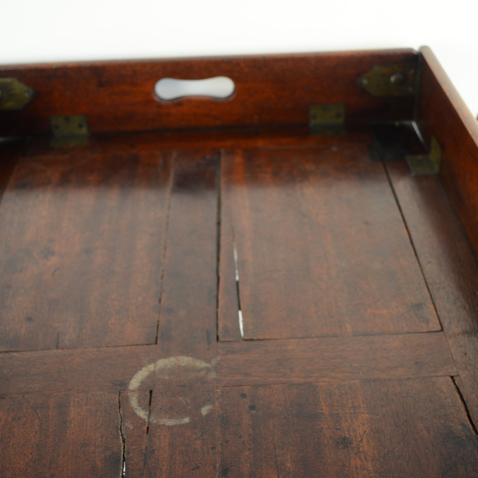Vintage Wooden Butler's Serving Tray Table and Folding Stand
