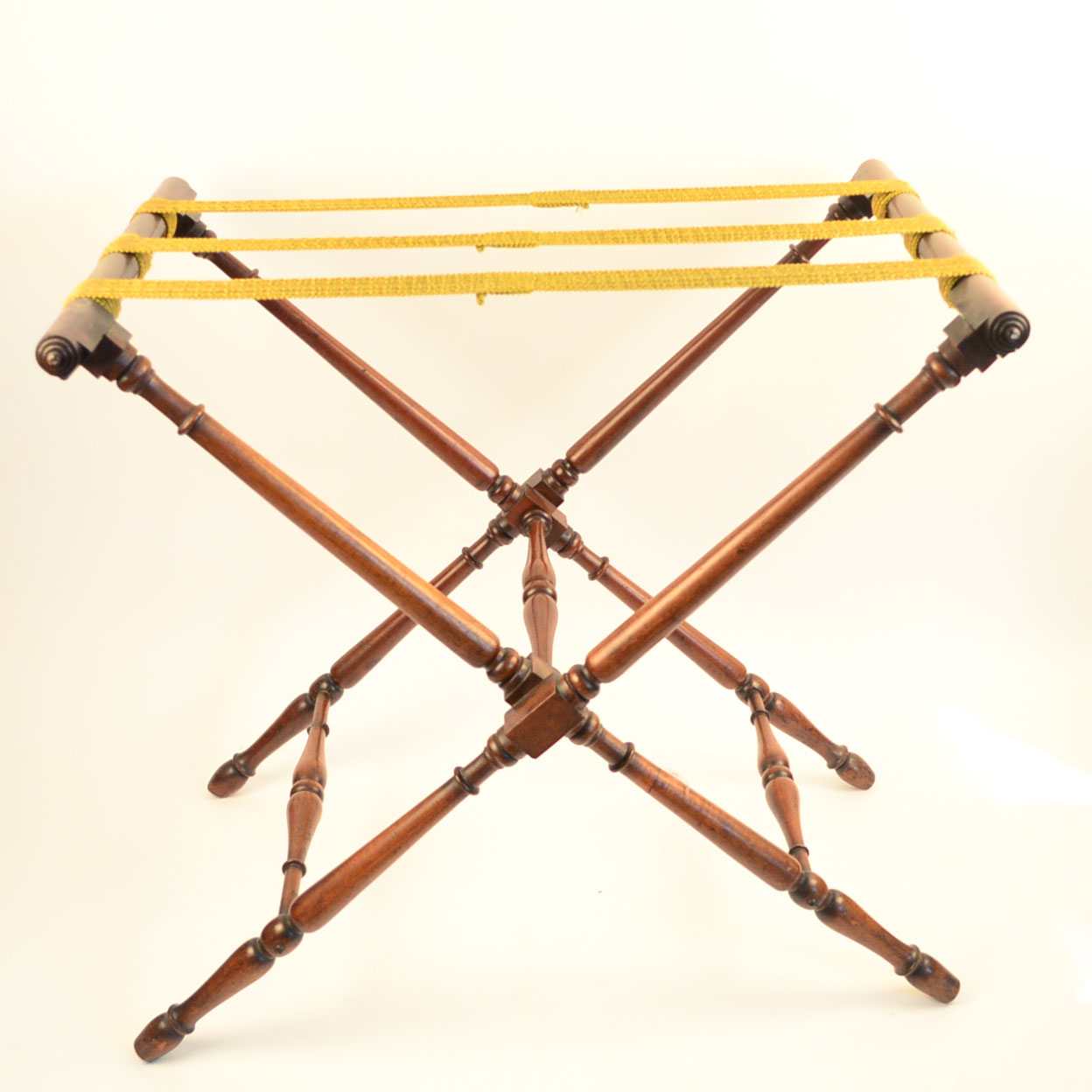 Vintage Wooden Butler's Serving Tray Table and Folding Stand