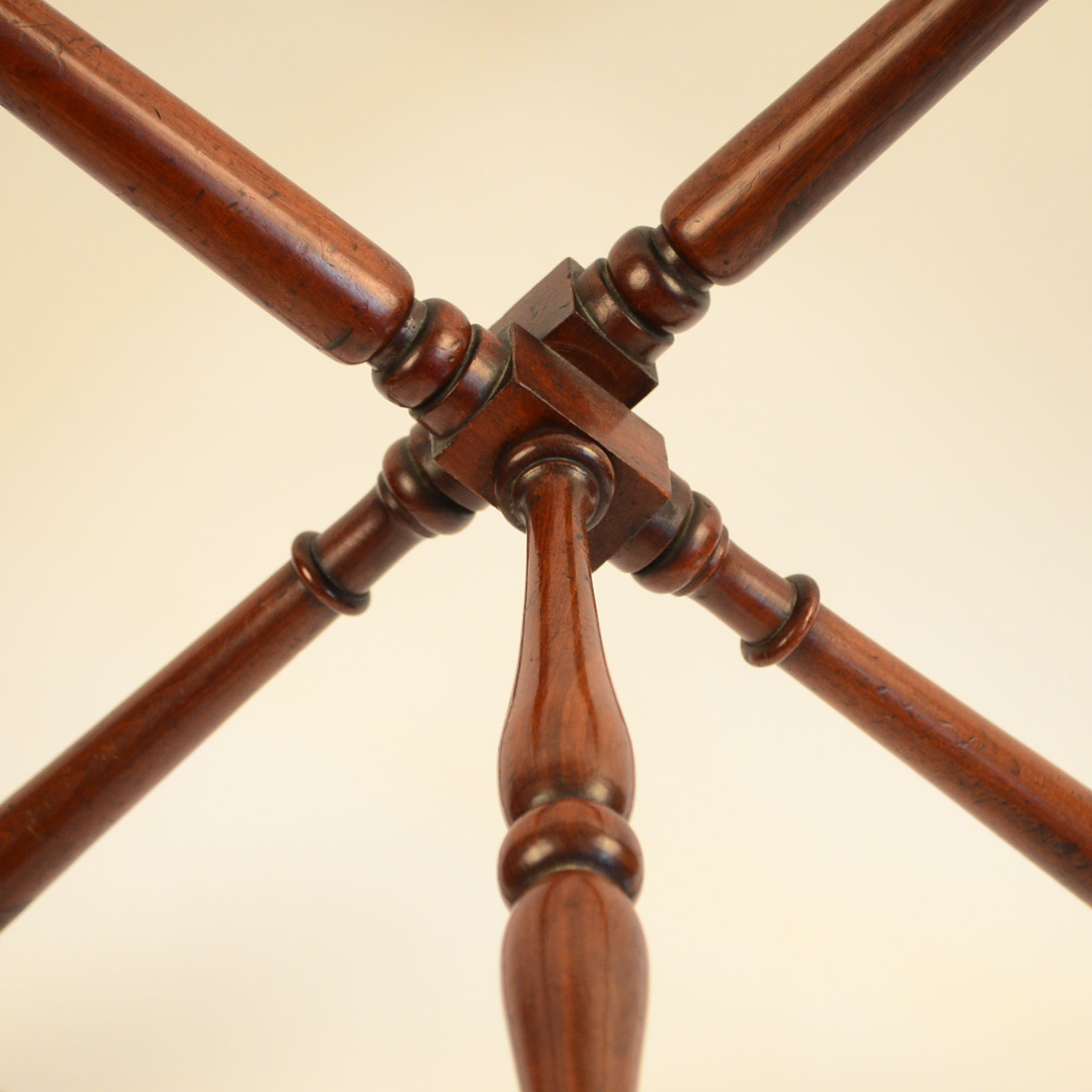 Vintage Wooden Butler's Serving Tray Table and Folding Stand
