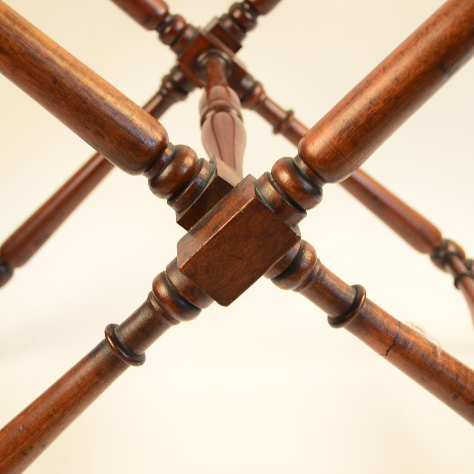 Vintage Wooden Butler's Serving Tray Table and Folding Stand