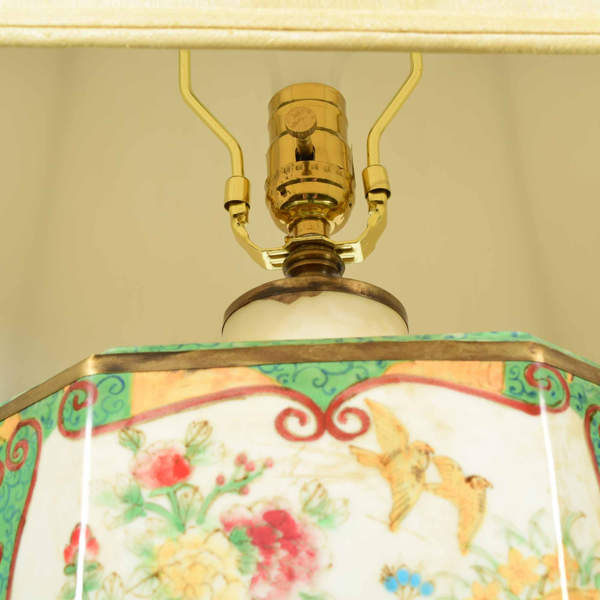 John-Richard Collection Hand Painted Lamp