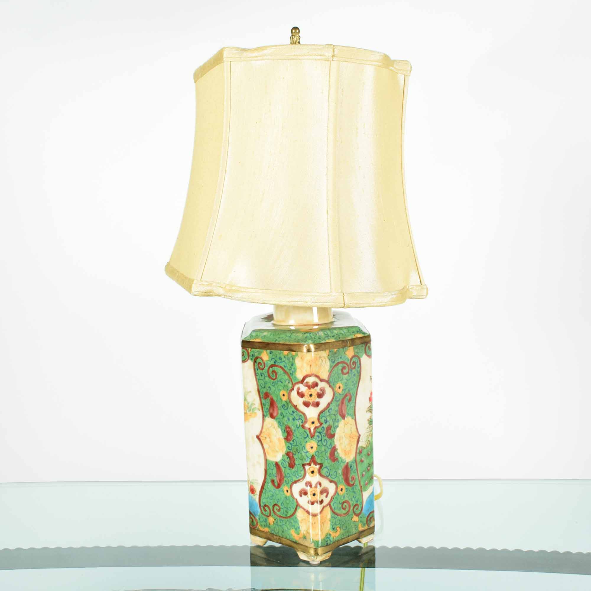 John-Richard Collection Hand Painted Lamp