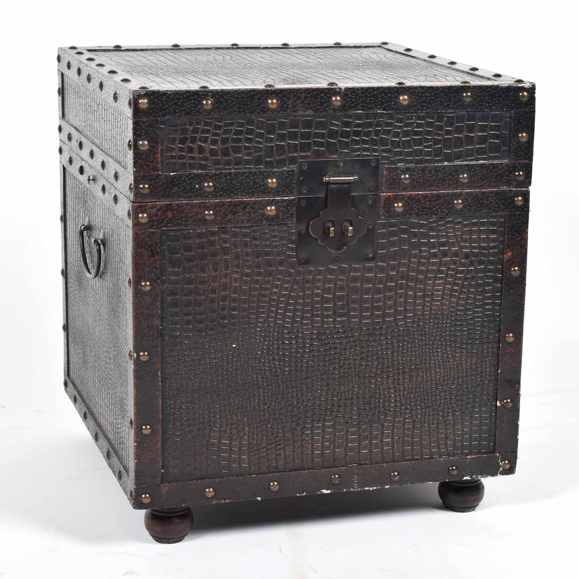 Faux Reptile Decorative Storage Trunk