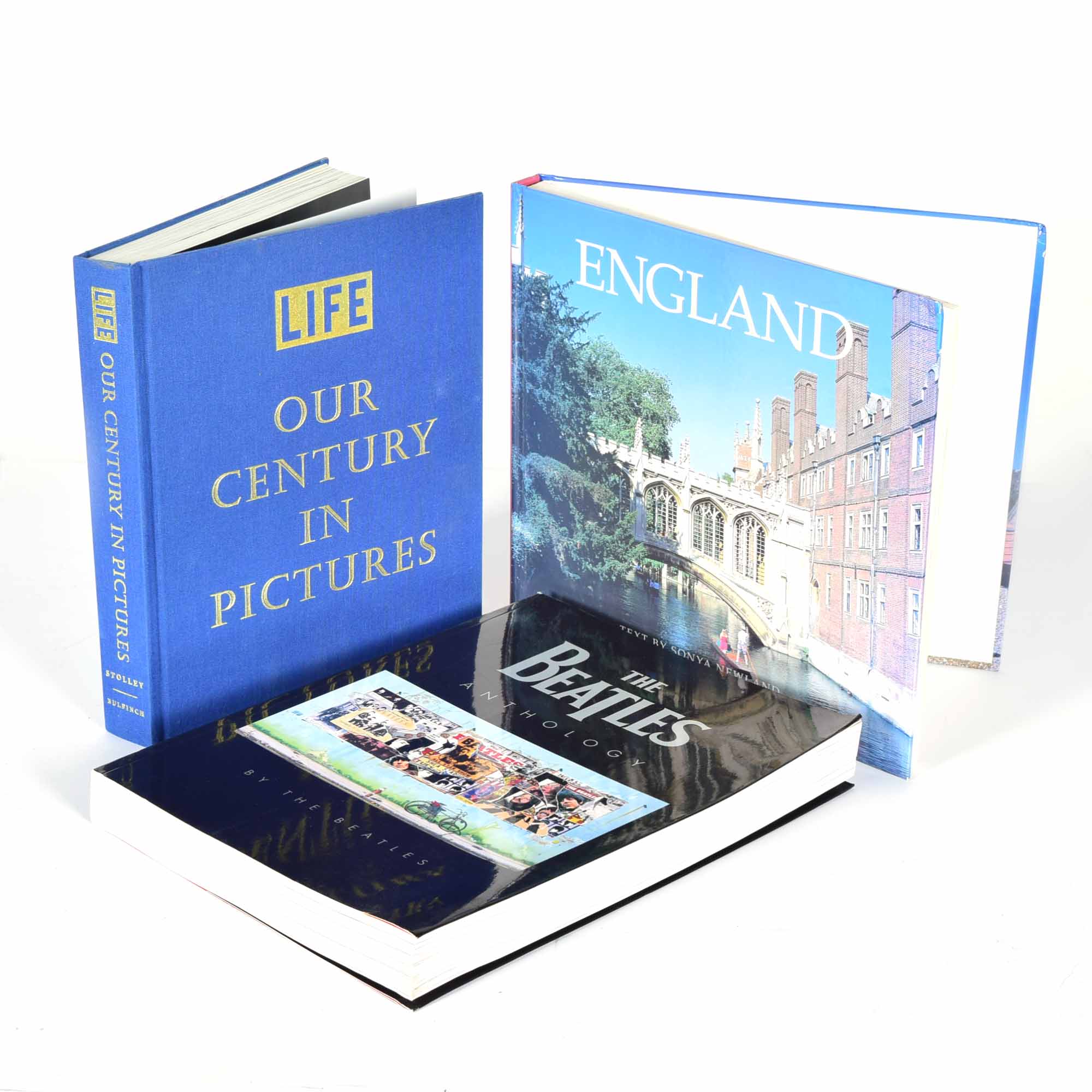 Trio of Coffee Table Books Including "The Beatles Anthology"