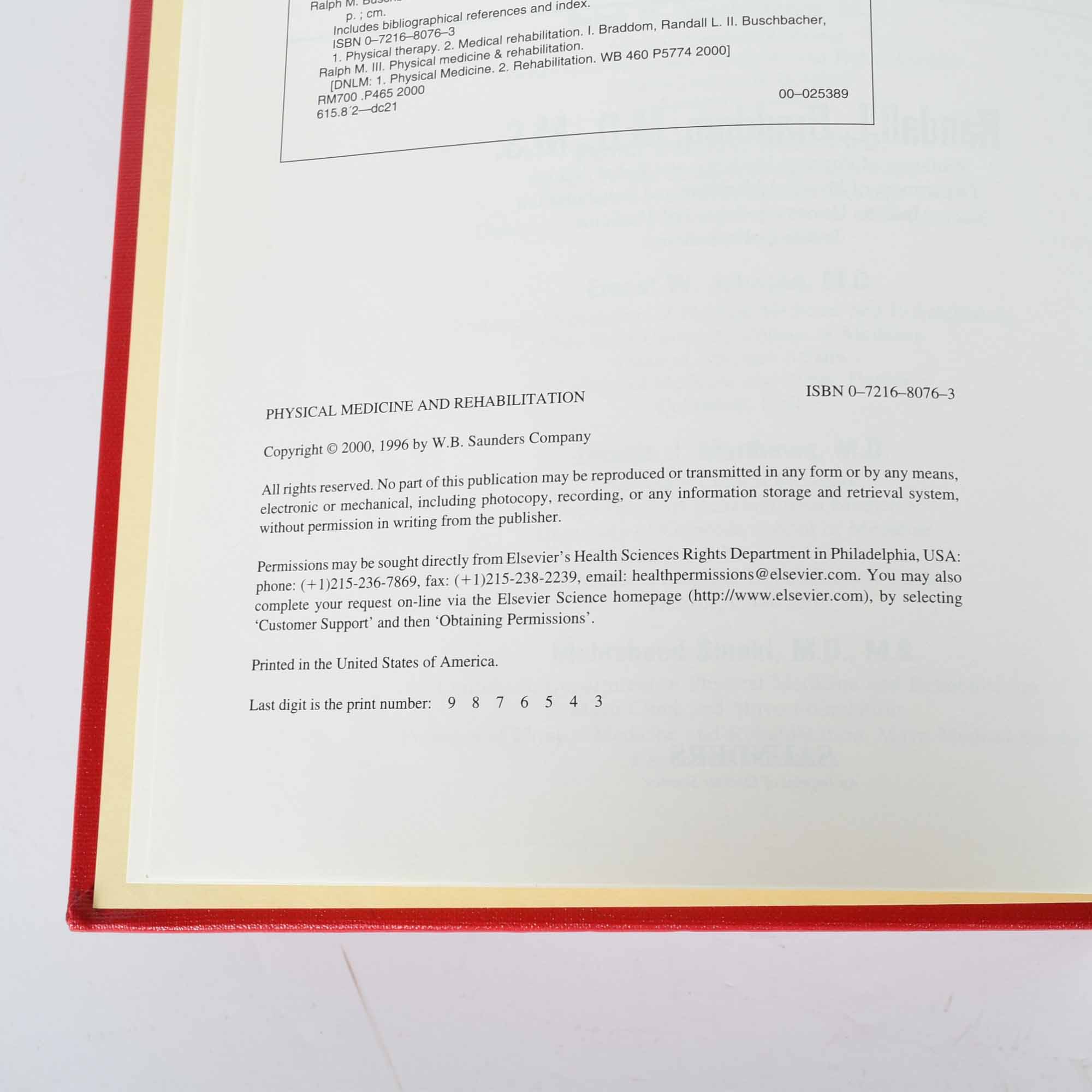 Randall L. Braddom's "Physical Medicine and Rehabilitation" Second Edition