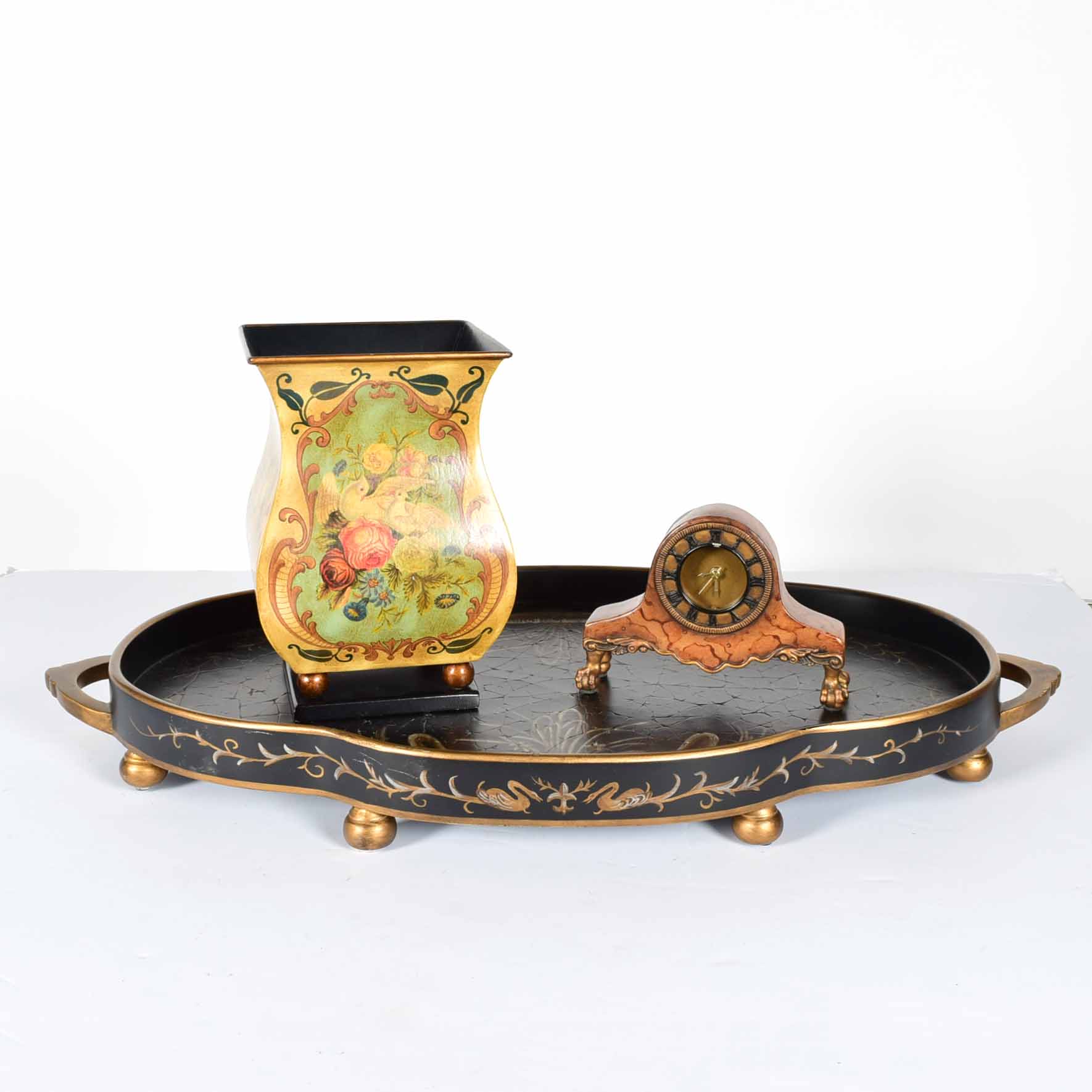 Bronze Tone Accented Decor Trio