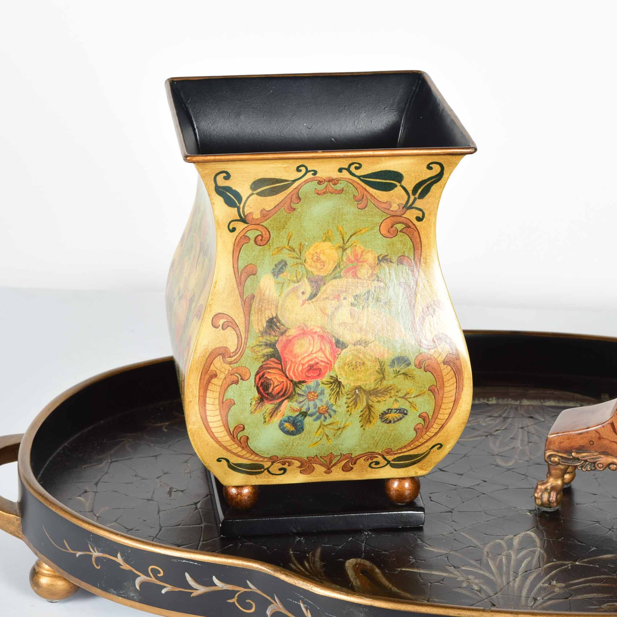 Bronze Tone Accented Decor Trio