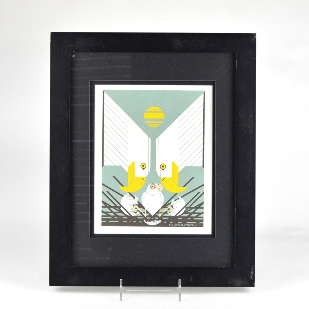 Charley Harper "Eagological Event" Lithograph