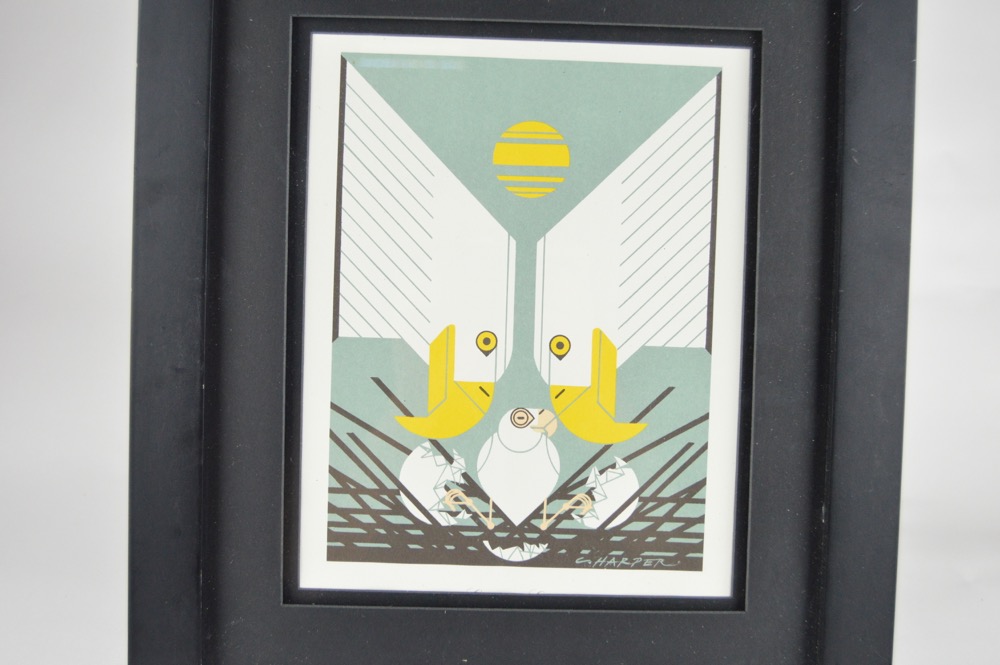 Charley Harper "Eagological Event" Lithograph