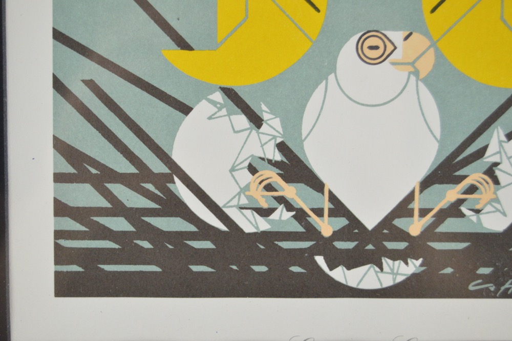 Charley Harper "Eagological Event" Lithograph