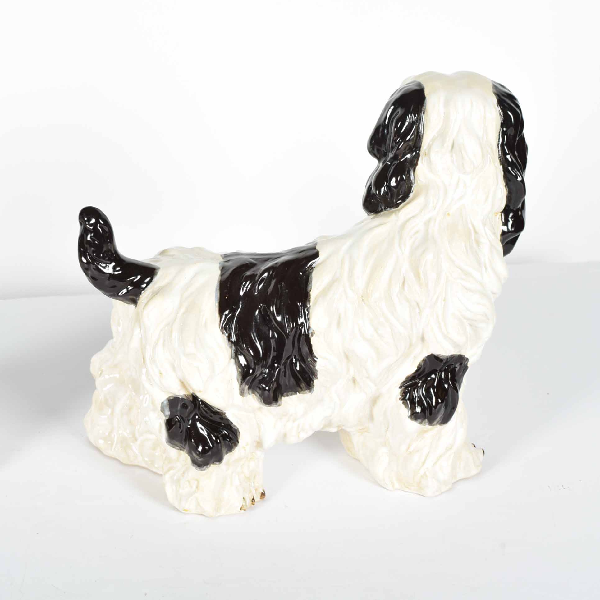 Spaniel Figurines in the Staffordshire Style Duo