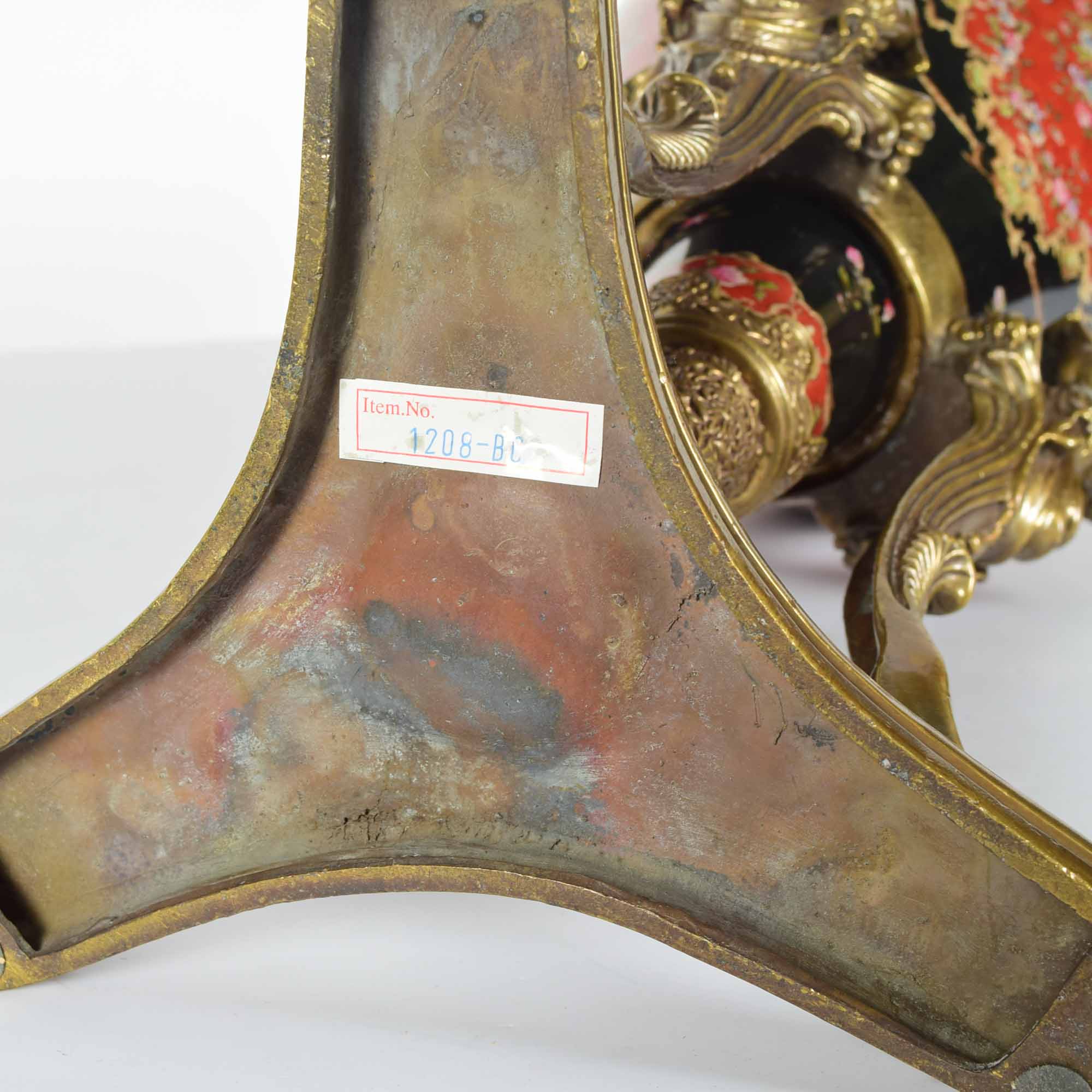 Ornate Amphora Vase and Ormolu Stand