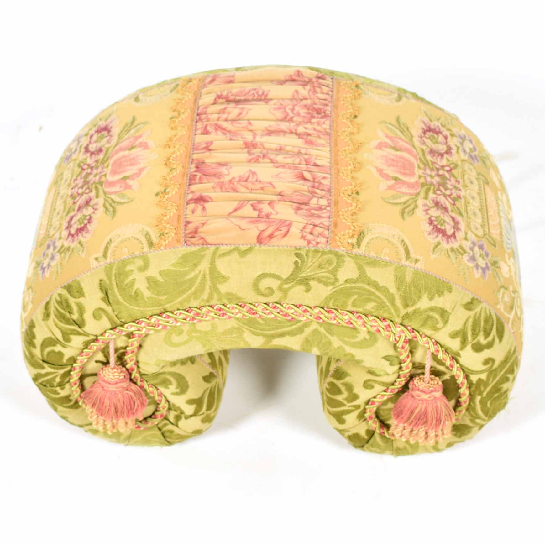 Arched Upholstered Ottoman Footstool