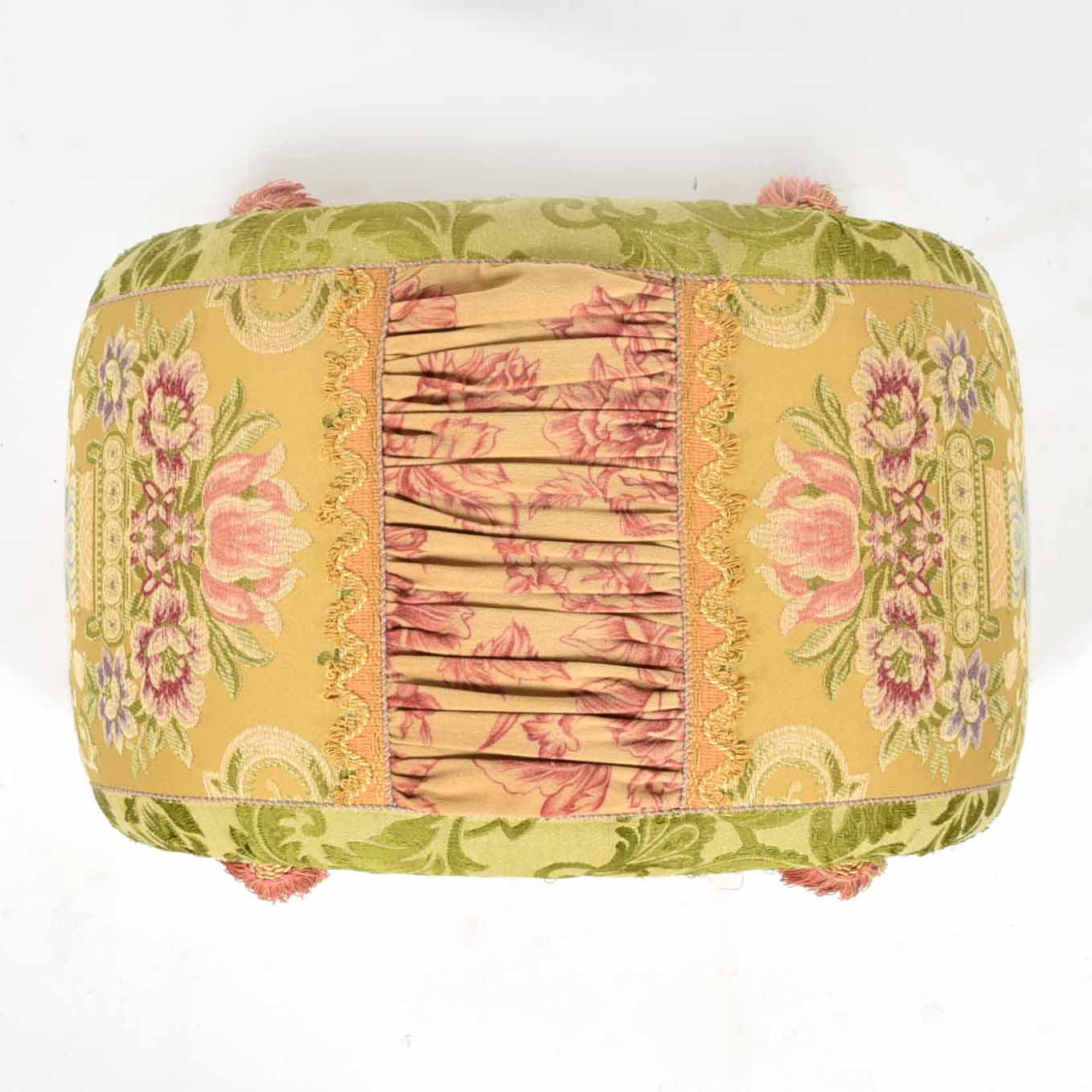 Arched Upholstered Ottoman Footstool