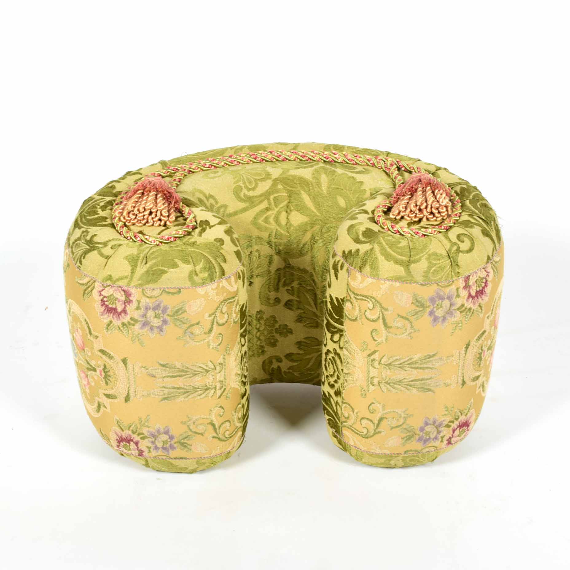 Arched Upholstered Ottoman Footstool