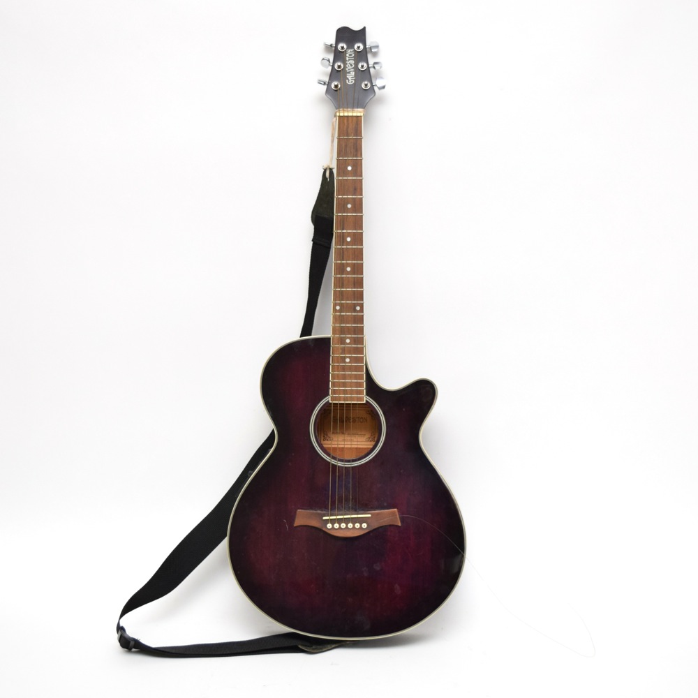 Galveston Acoustic Guitar with Electric Hookup
