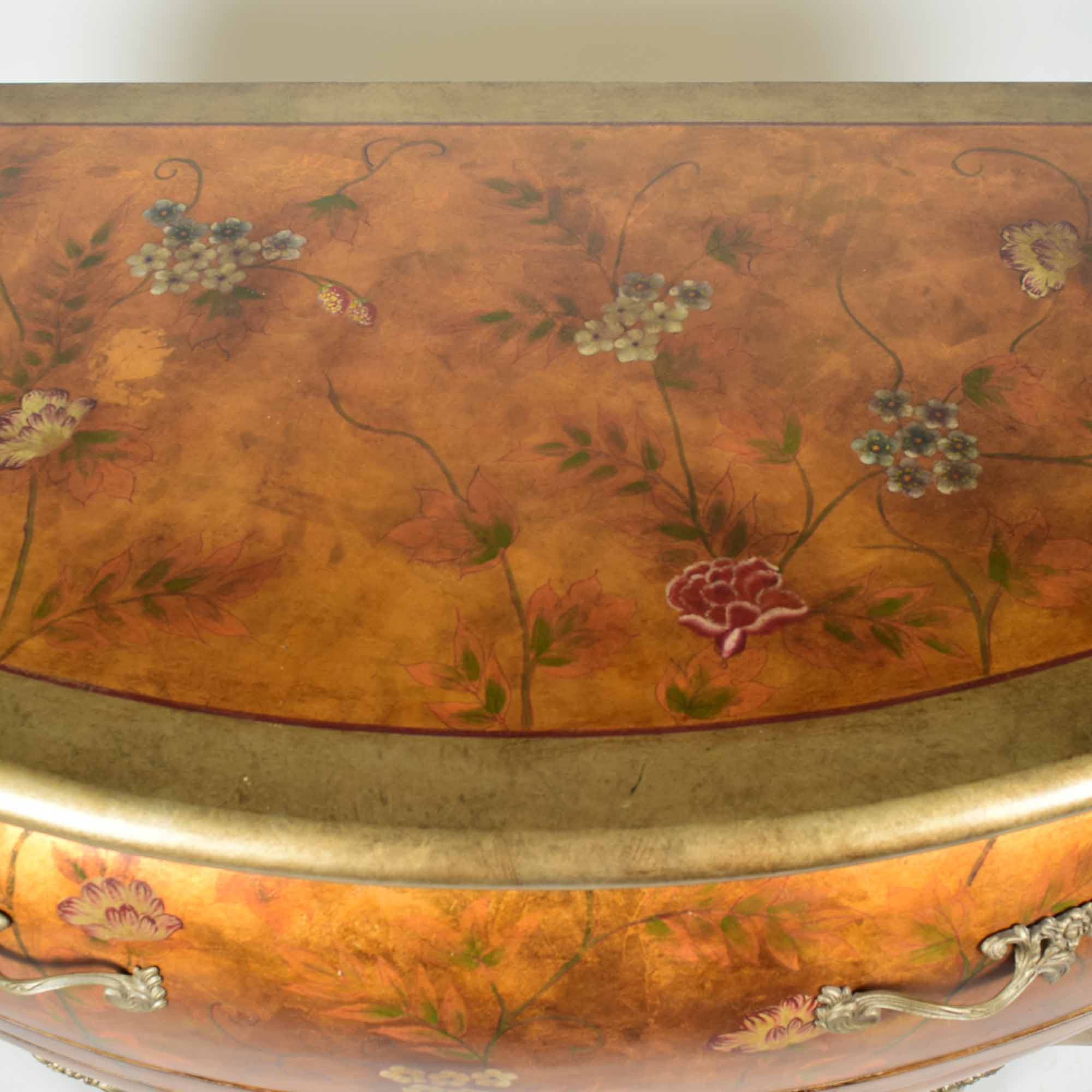 Reproduction Rococo Bombe Commode Dresser