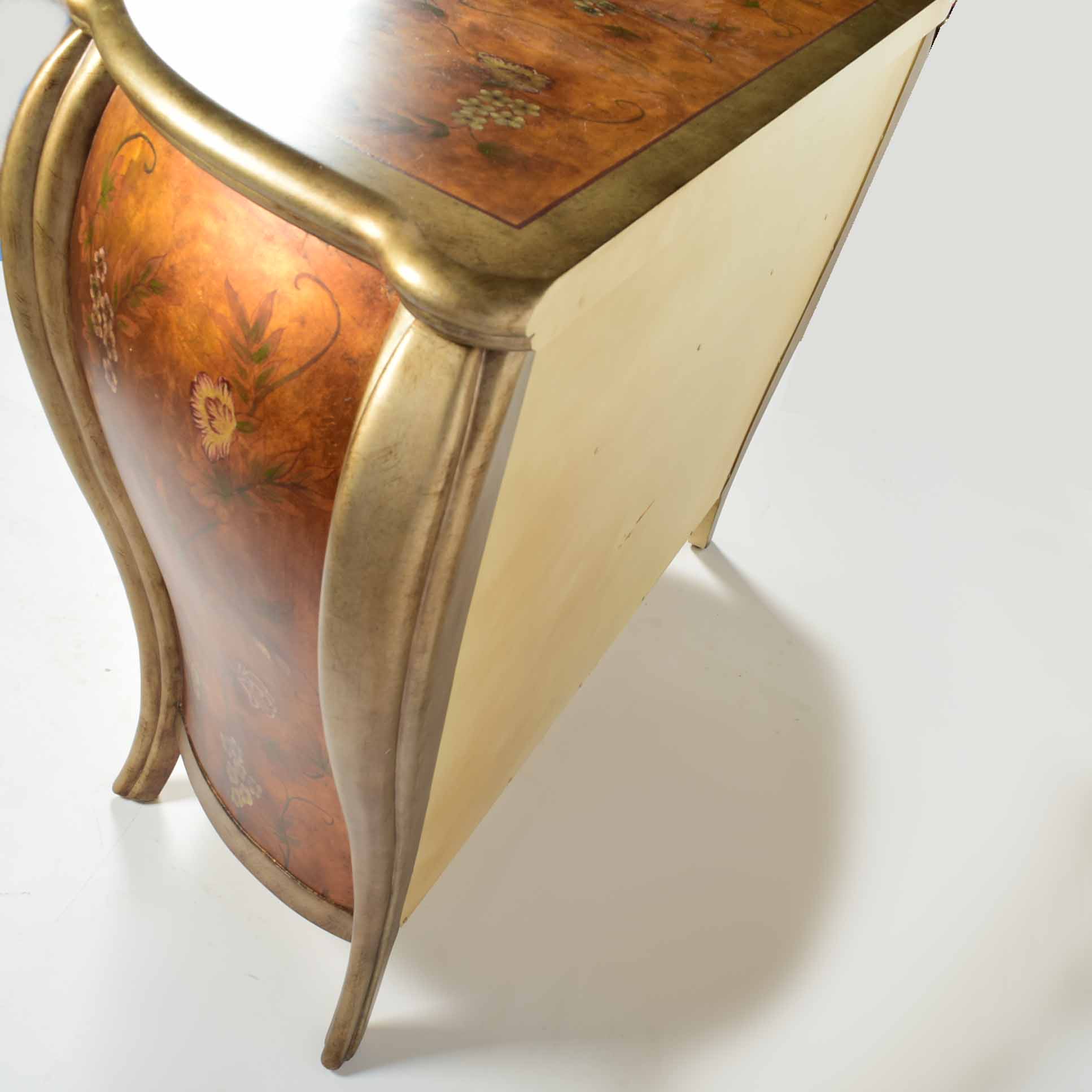 Reproduction Rococo Bombe Commode Dresser