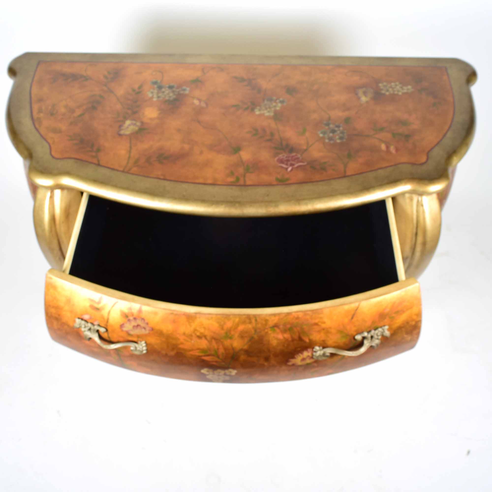 Reproduction Rococo Bombe Commode Dresser