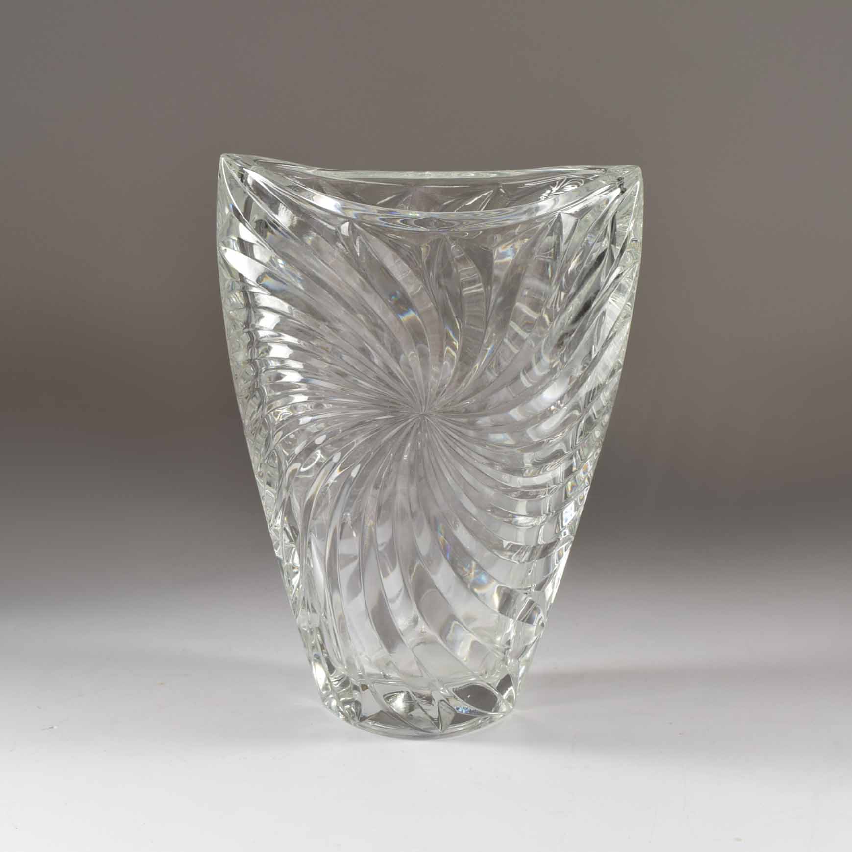 Crystal and Glass Vase Trio