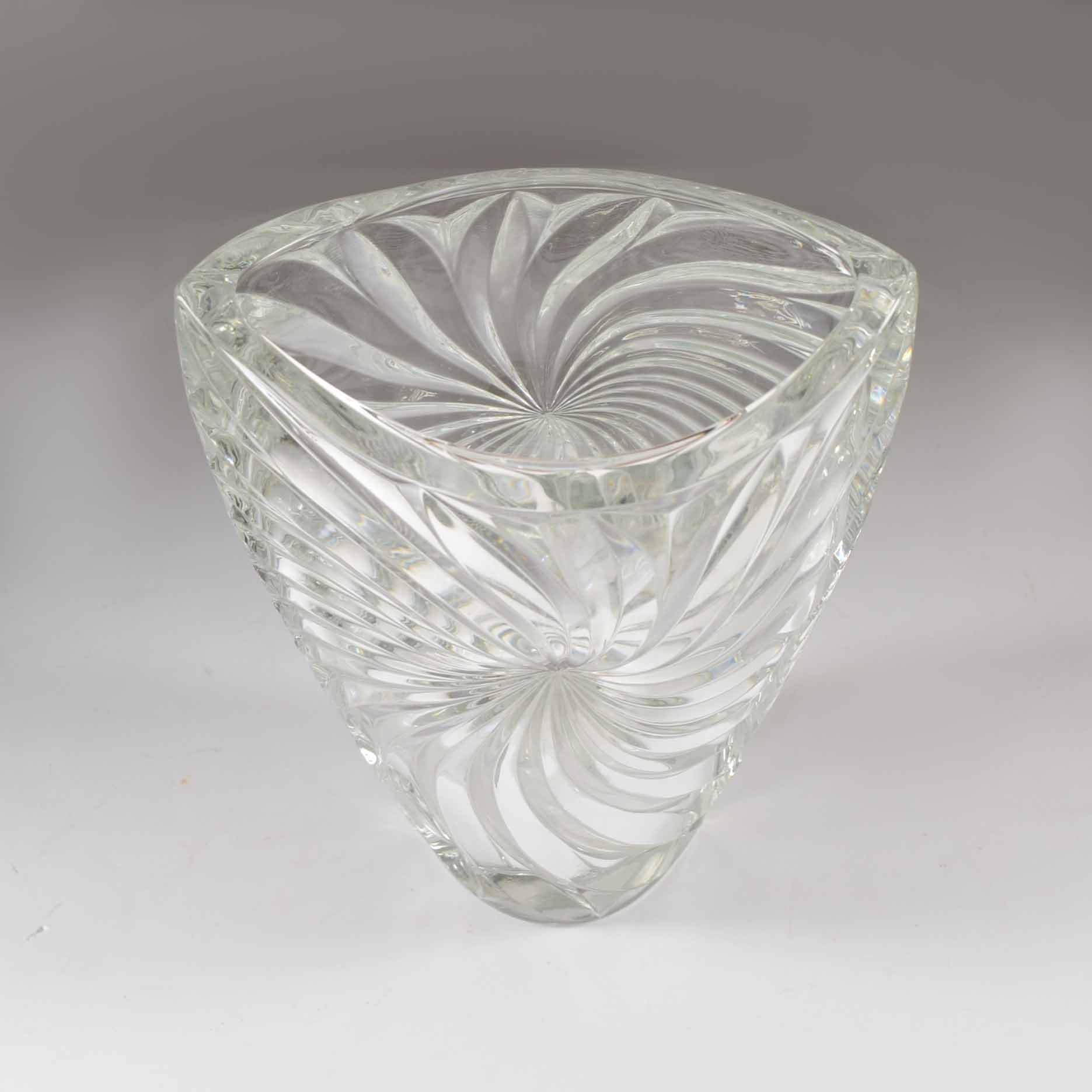 Crystal and Glass Vase Trio