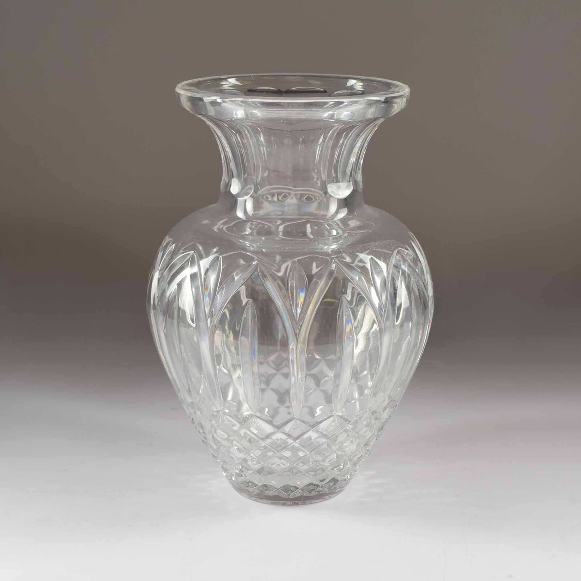 Crystal and Glass Vase Trio