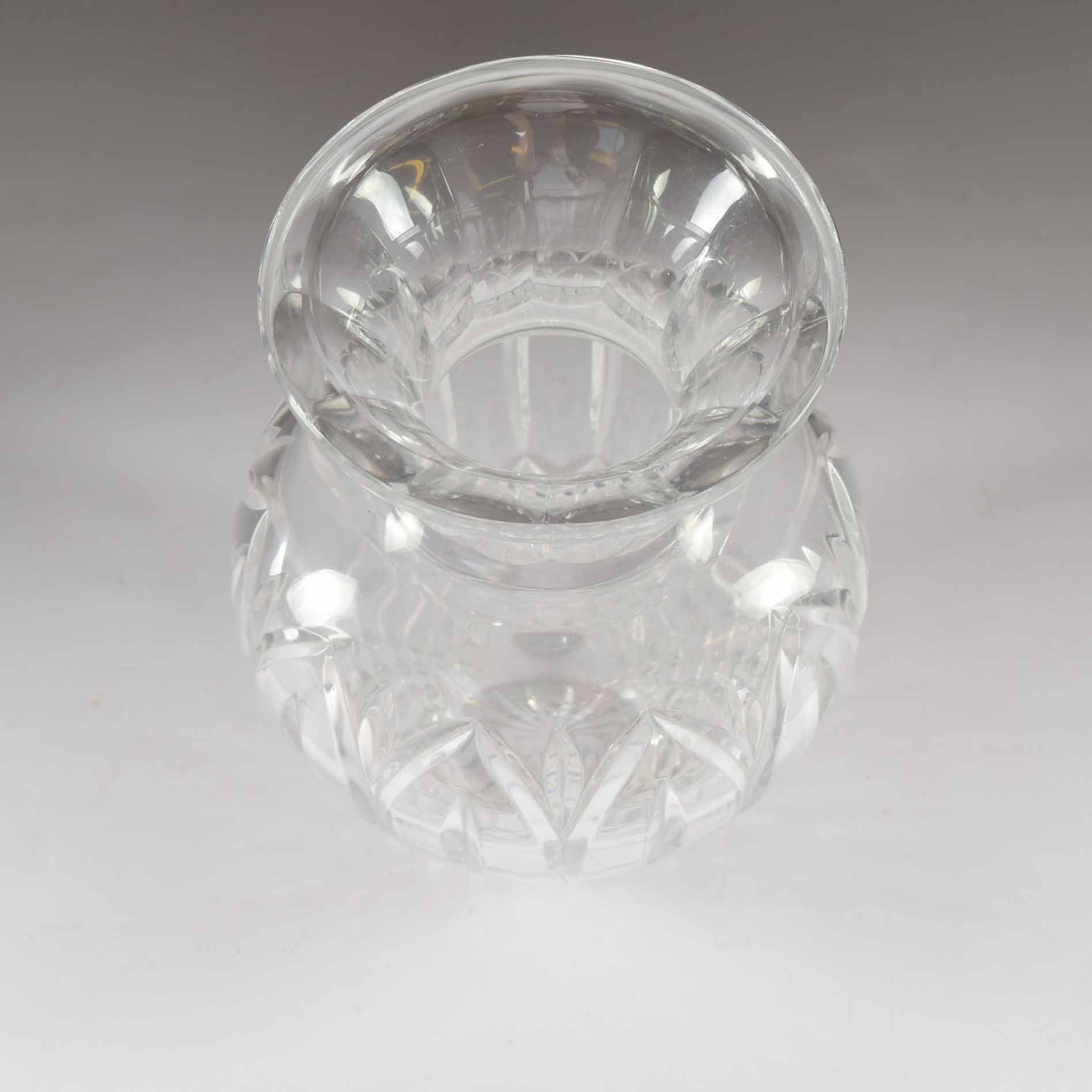 Crystal and Glass Vase Trio