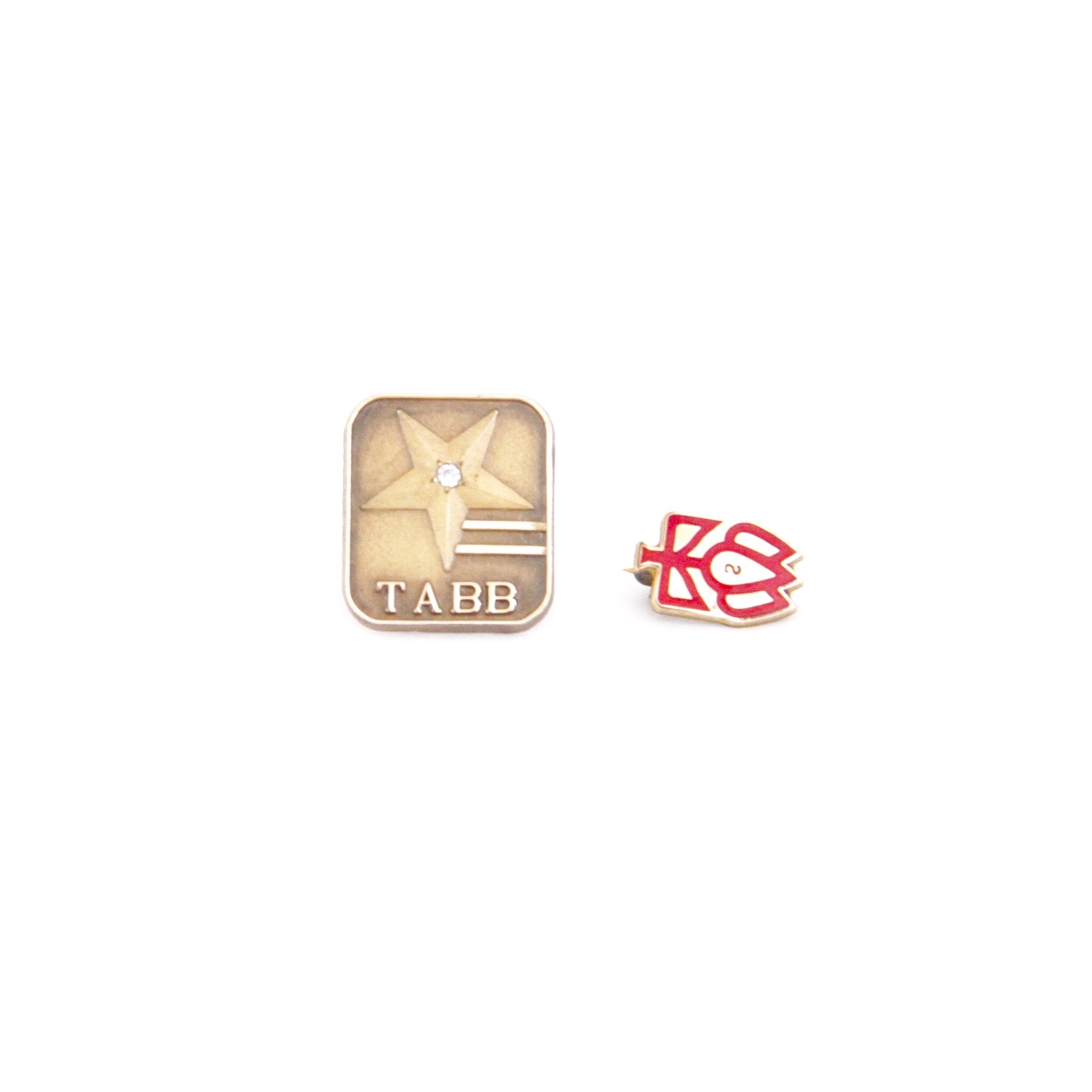 Two Vintage Gold-Filled Collar Pins