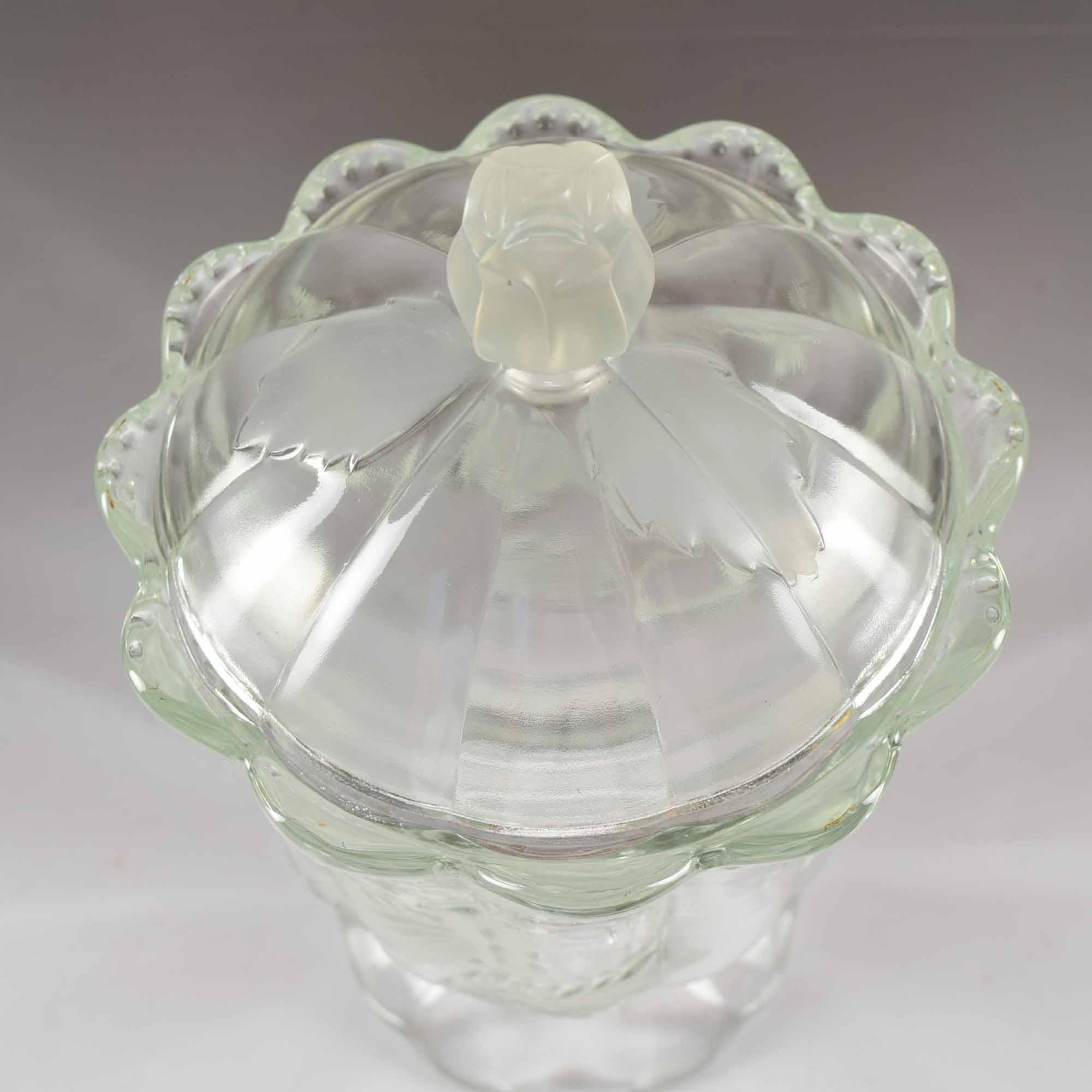 Trio of Rose Theme Glass Servers