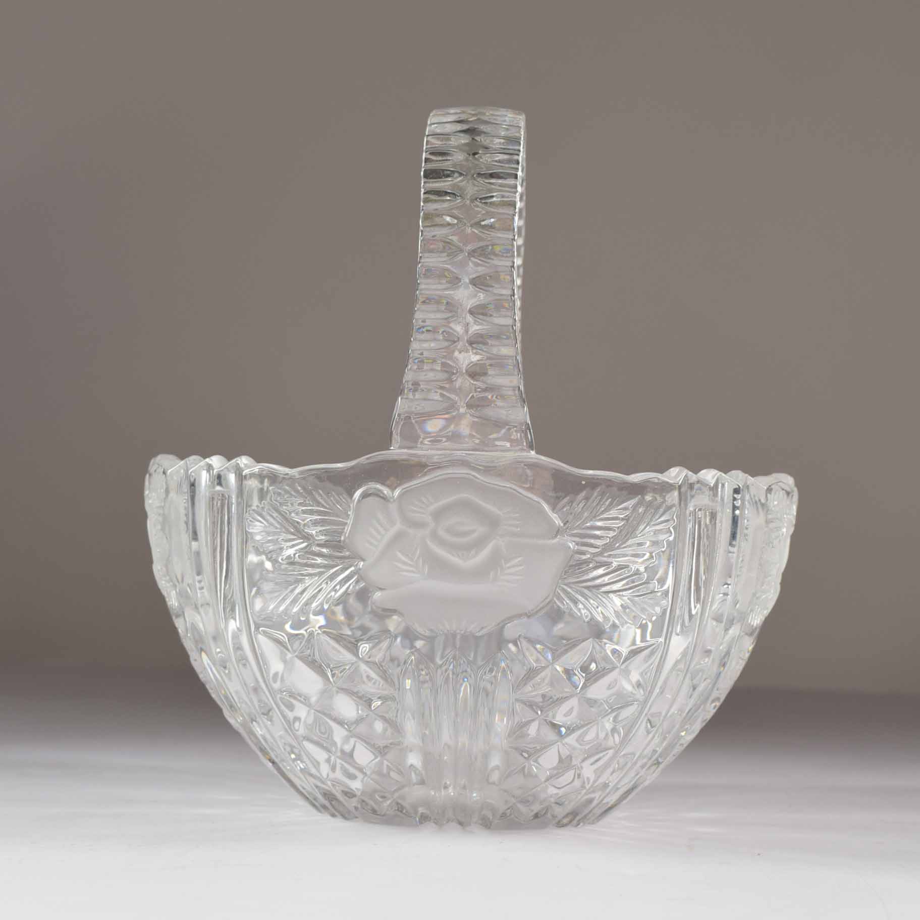 Trio of Rose Theme Glass Servers