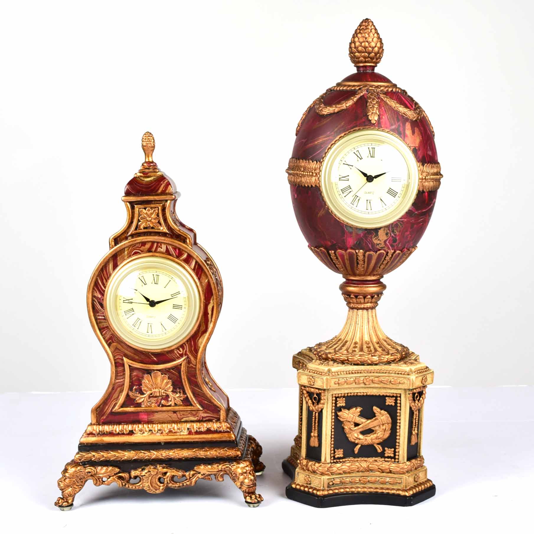 Pair of Decorative Mantle Clocks