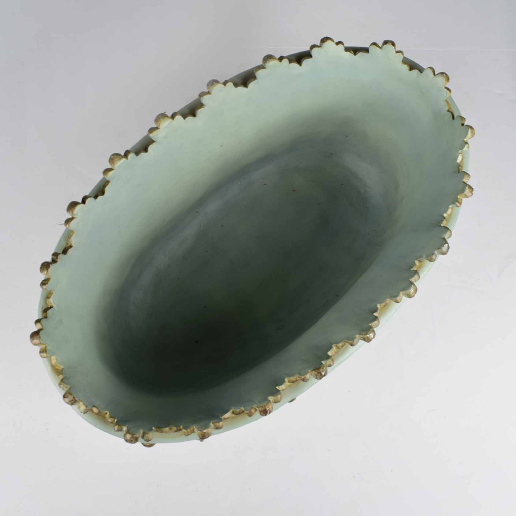 Chrisdon Blue Resin Pedestal Planter