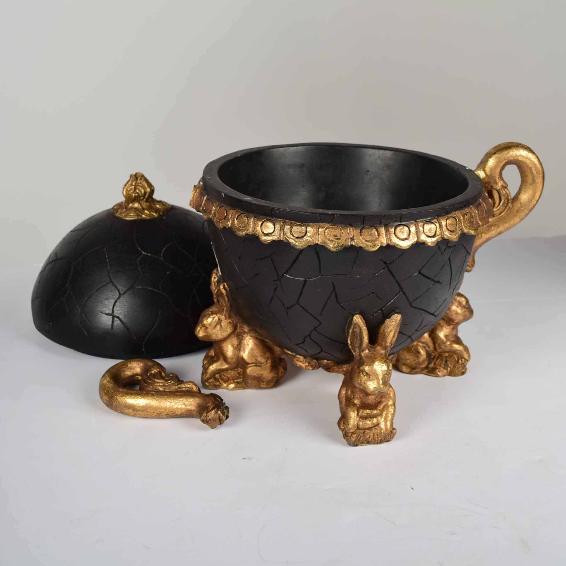 Trio of Black and Gold Decor