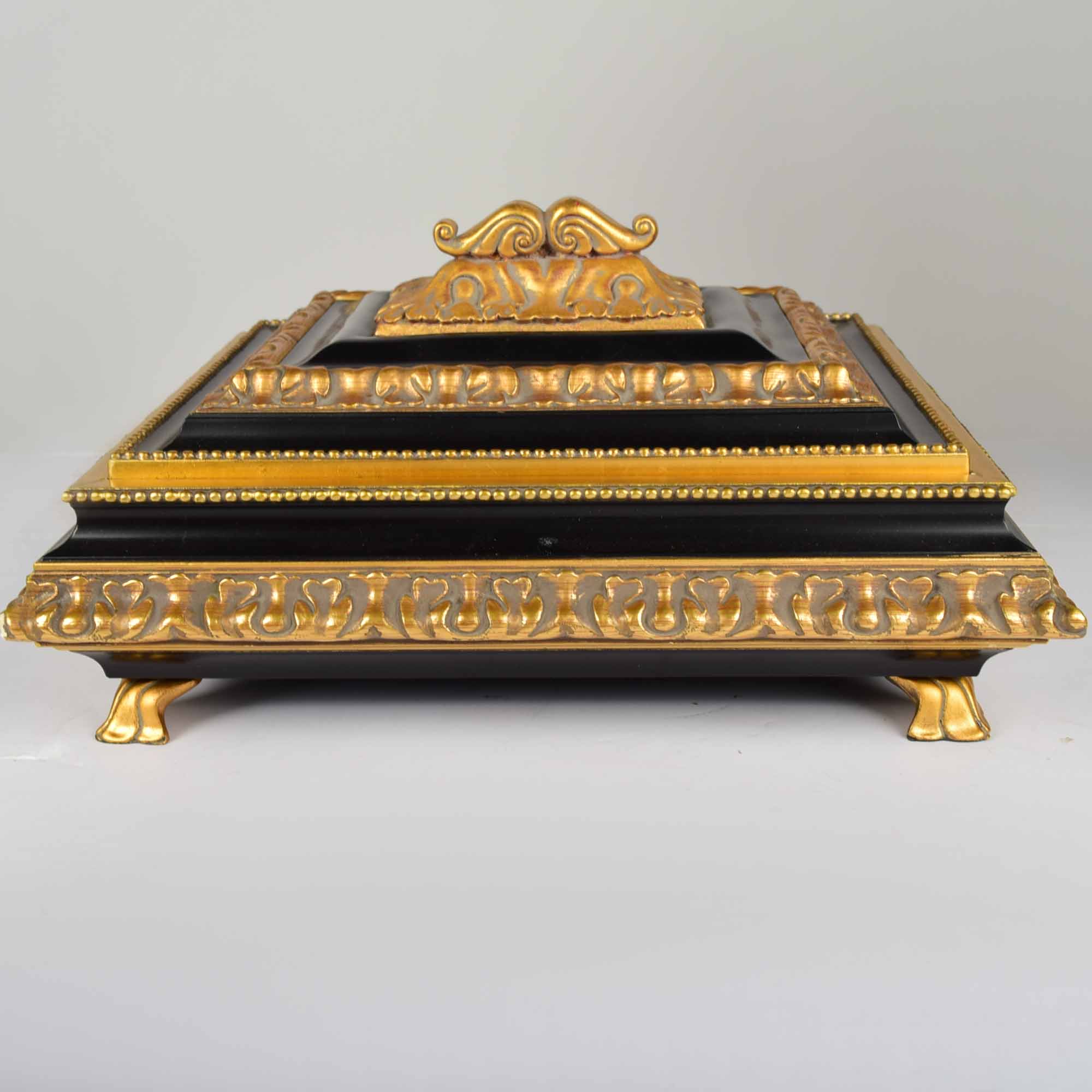 Trio of Black and Gold Decor