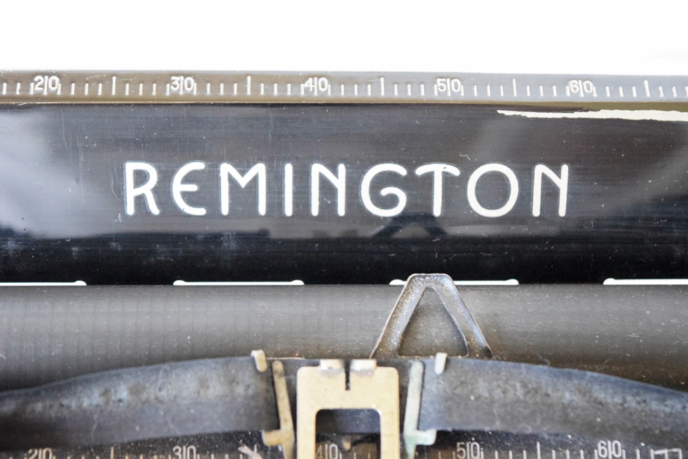 Circa 1930 Remington Portable Typewriter in the Original Black Case