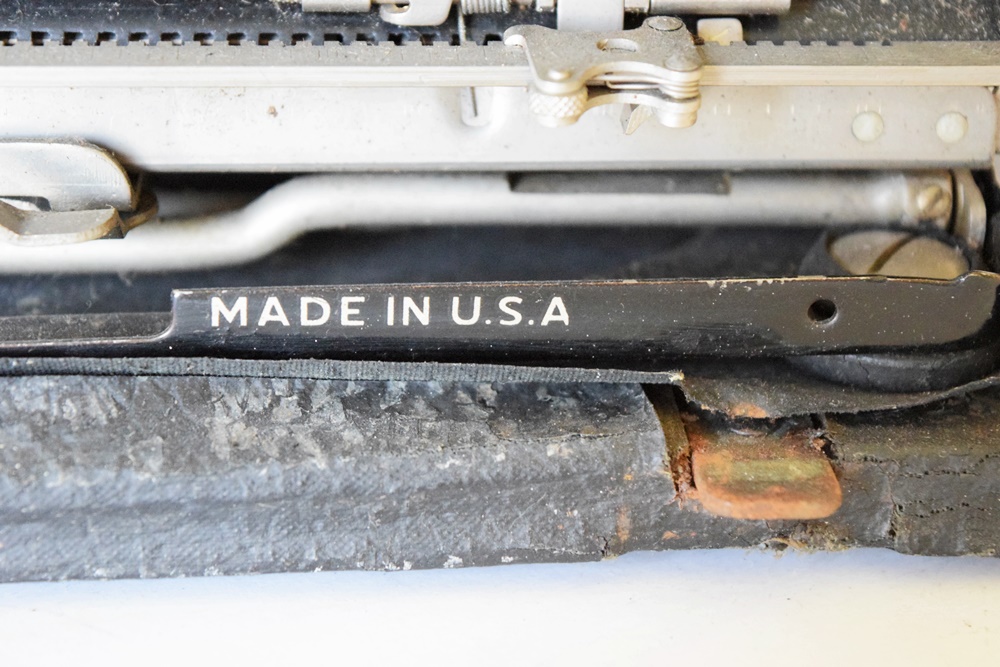 Circa 1930 Remington Portable Typewriter in the Original Black Case