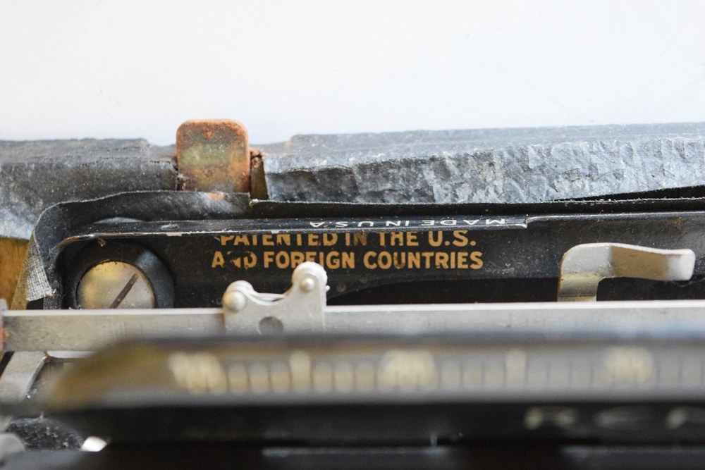 Circa 1930 Remington Portable Typewriter in the Original Black Case