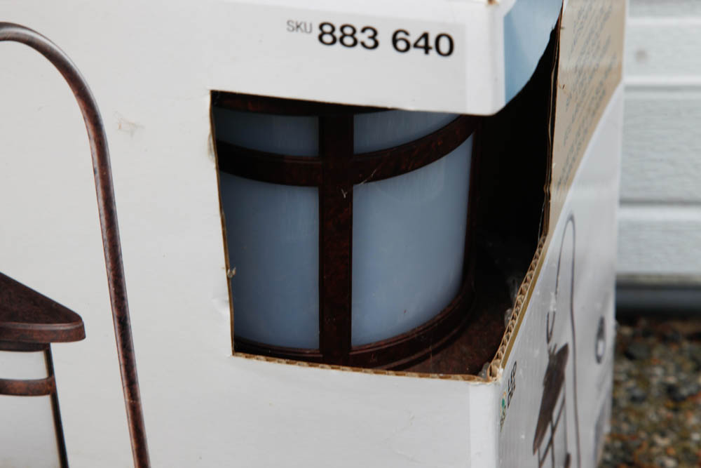 Hampton Bay Solar Landscape Lanterns, NIB