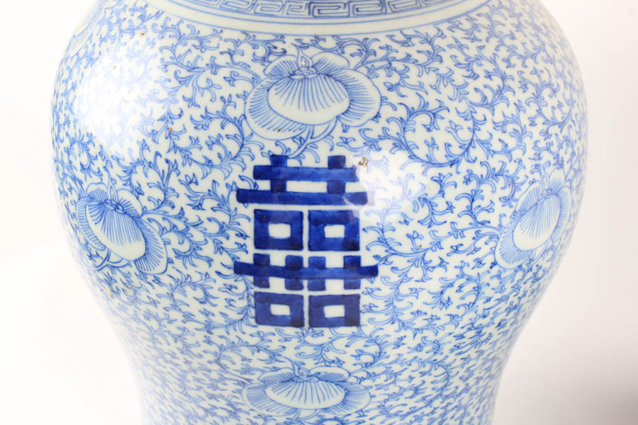 Grouping of Chinese Blue and White Vases.
