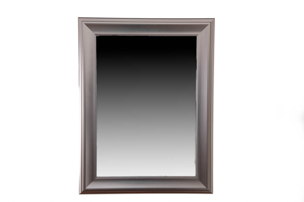 Silver Tone Wall Mirror