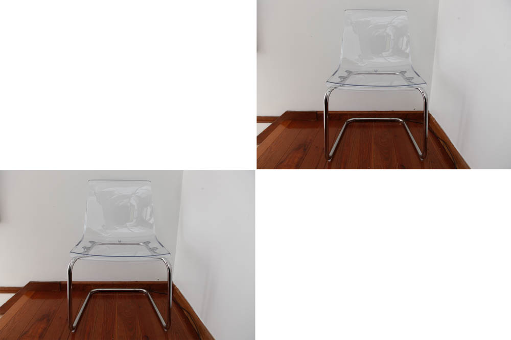 Pair of Clear Plexi Glass Chairs