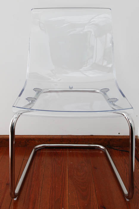 Pair of Clear Plexi Glass Chairs