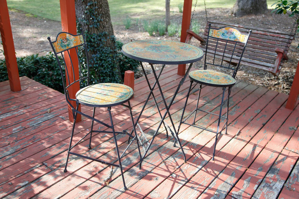 Tiled Patio Table and Chairs