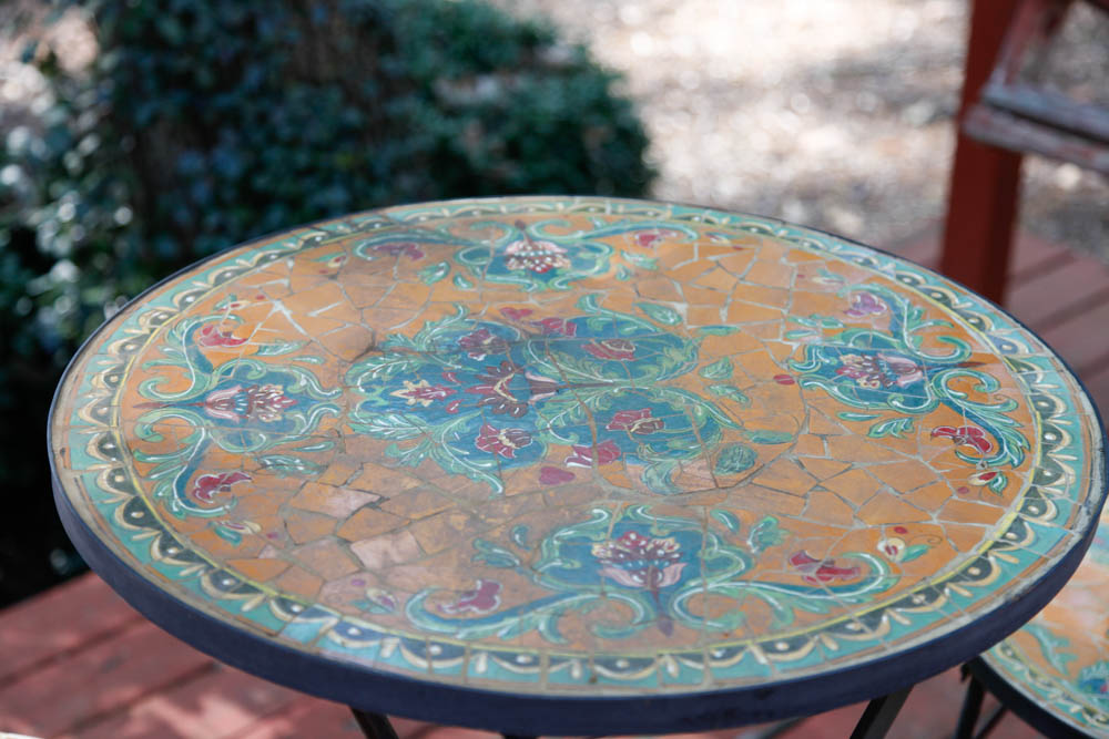 Tiled Patio Table and Chairs
