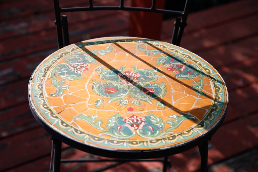 Tiled Patio Table and Chairs
